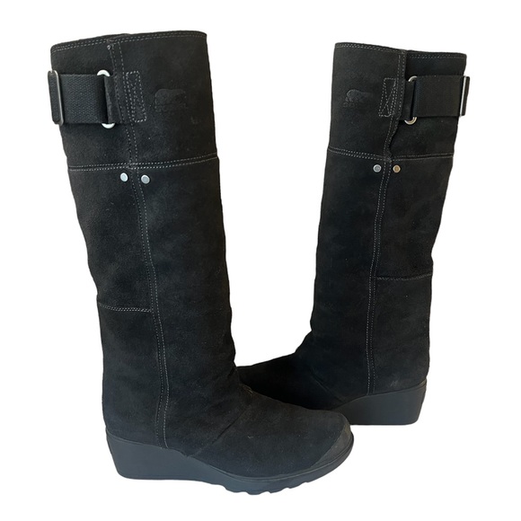 Sorel Toronto Waterproof Suede Wedge Boots Size 7